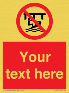 Custom Do not use watercraft in the vicinity of piers